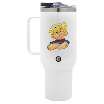 Dennis the Menace, Mega Stainless steel Tumbler with lid, double wall 1,2L