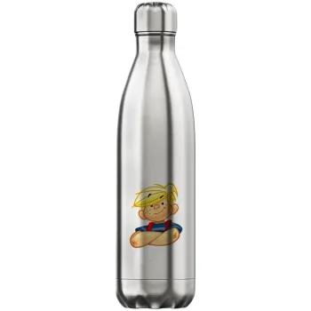 Dennis the Menace, Inox (Stainless steel) hot metal mug, double wall, 750ml