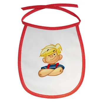 Dennis the Menace, Σαλιάρα μωρού αλέκιαστη με κορδόνι Κόκκινη