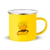Κούπα Μεταλλική εμαγιέ Κίτρινη 360ml
