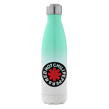 Red Hot Chili Peppers, Metal mug thermos Green/White (Stainless steel), double wall, 500ml