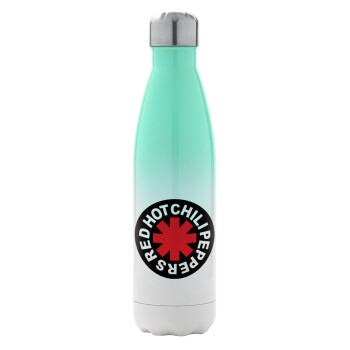 Red Hot Chili Peppers, Metal mug thermos Green/White (Stainless steel), double wall, 500ml