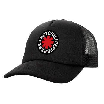 Red Hot Chili Peppers, Καπέλο Soft Trucker με Δίχτυ Μαύρο 