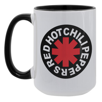 Red Hot Chili Peppers, Κούπα Mega 15oz, κεραμική Μαύρη, 450ml