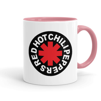 Red Hot Chili Peppers, Mug colored pink, ceramic, 330ml