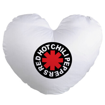 Red Hot Chili Peppers, Μαξιλάρι καναπέ καρδιά 40x40cm περιέχεται το  γέμισμα