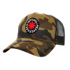 Adult Structured Trucker Hat, with Mesh, (Camouflage) Army (100% COTTON, ADULT, UNISEX, ONE SIZE)