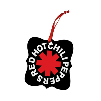 Red Hot Chili Peppers, Χριστουγεννιάτικο στολίδι polygon ξύλινο 7.5cm