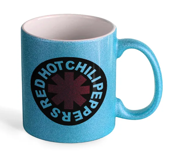 Red Hot Chili Peppers — Κούπα Σιέλ Glitter που γυαλίζει, κεραμική, 330ml