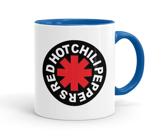 Red Hot Chili Peppers — Mug colored blue, ceramic, 330ml
