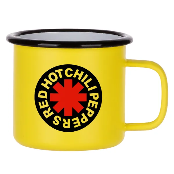 Red Hot Chili Peppers — Κούπα Μεταλλική εμαγιέ ΜΑΤ Κίτρινη 360ml