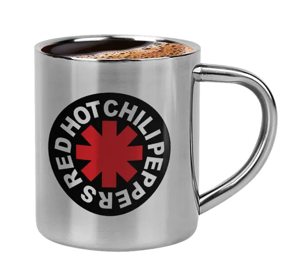 Red Hot Chili Peppers — Double-wall metal cup for espresso (220ml)