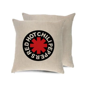 Red Hot Chili Peppers, Μαξιλάρι καναπέ ΛΙΝΟ 40x40cm περιέχεται το  γέμισμα