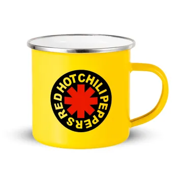 Red Hot Chili Peppers, Yellow Enamel Metallic Cup 360ml