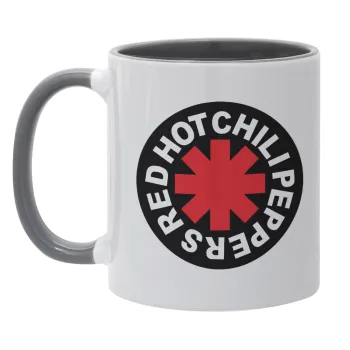 Red Hot Chili Peppers, Κούπα χρωματιστή γκρι, κεραμική, 330ml