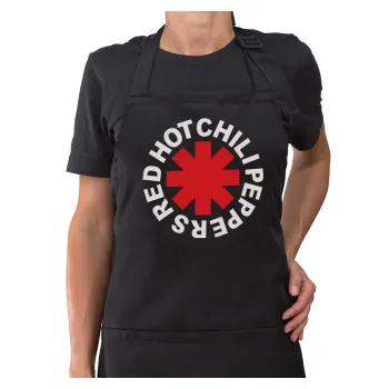 Red Hot Chili Peppers, Ποδιά μακριά Σεφ ολόσωμη με τσέπες Μαύρη (ΕΝΗΛΙΚΩΝ)