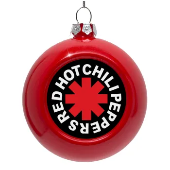 Red Hot Chili Peppers, Red Christmas tree ornament bauble 8cm