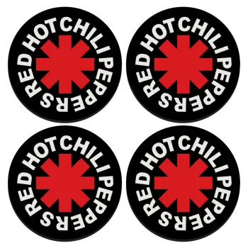 Red Hot Chili Peppers, ΣΕΤ 4 Σουβέρ ξύλινα στρογγυλά (9cm)