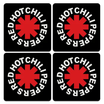 Red Hot Chili Peppers, ΣΕΤ 4 Σουβέρ ξύλινα τετράγωνα (9cm)