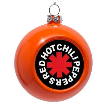 Red Hot Chili Peppers, Orange Christmas tree ornament bauble 8cm