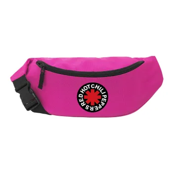 Red Hot Chili Peppers, Unisex waist bag (banana) in PINK color with 2 pockets