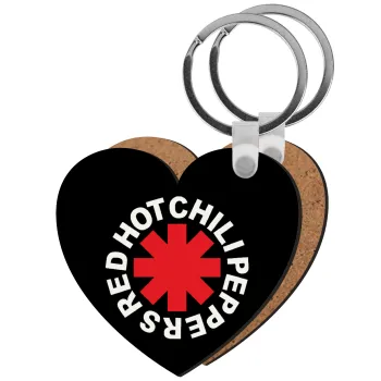 Red Hot Chili Peppers, Μπρελόκ Ξύλινο καρδιά MDF