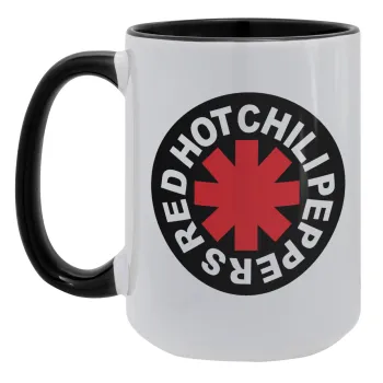 Red Hot Chili Peppers, Κούπα Mega 15oz, κεραμική Μαύρη, 450ml