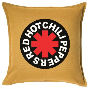 Red Hot Chili Peppers, Sofa cushion YELLOW 50x50cm includes filling