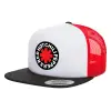 Καπέλο Ενηλίκων Foam Flat Snapback με Δίχτυ Μαύρο-Λευκό-Κόκκινο (POLYESTER, ΕΝΗΛΙΚΩΝ, UNISEX, ONE SIZE)