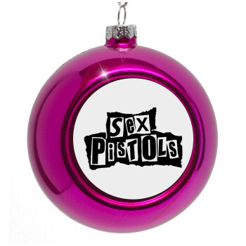 Sex Pistols, Purple Christmas tree ornament bauble 8cm