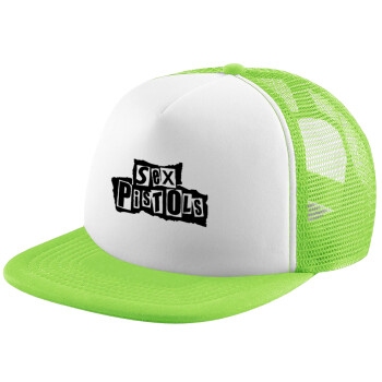 Sex Pistols, Καπέλο παιδικό Soft Trucker με Δίχτυ Πράσινο/Λευκό