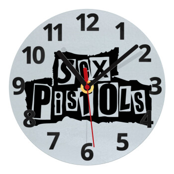 Sex Pistols, Ρολόι τοίχου γυάλινο (20cm)