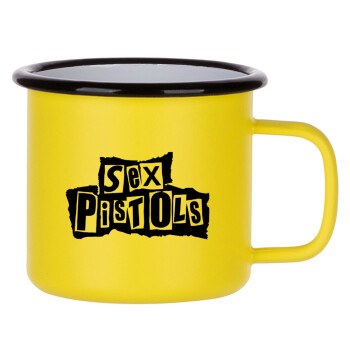 Sex Pistols, Κούπα Μεταλλική εμαγιέ ΜΑΤ Κίτρινη 360ml