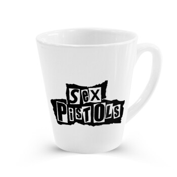 Sex Pistols, Κούπα κωνική Latte Λευκή, κεραμική, 300ml