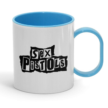 Sex Pistols, Κούπα (πλαστική) (BPA-FREE) Polymer Μπλε για παιδιά, 330ml