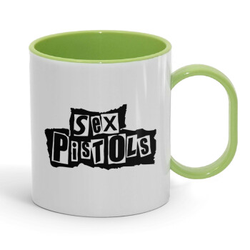 Sex Pistols, Κούπα (πλαστική) (BPA-FREE) Polymer Πράσινη για παιδιά, 330ml