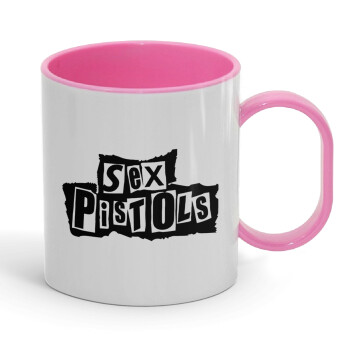 Sex Pistols, Κούπα (πλαστική) (BPA-FREE) Polymer Ροζ για παιδιά, 330ml