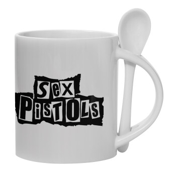 Sex Pistols, Κούπα, κεραμική με κουταλάκι, 330ml (1 τεμάχιο)