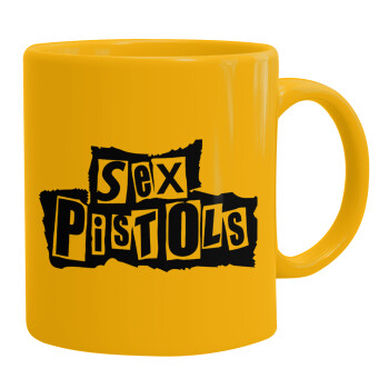 Sex Pistols, Κούπα, κεραμική κίτρινη, 330ml (1 τεμάχιο)