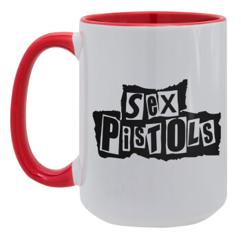 Sex Pistols, Κούπα Mega 15oz, κεραμική Κόκκινη, 450ml