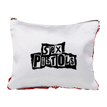 Sex Pistols, Τσαντάκι νεσεσέρ με πούλιες (Sequin) Κόκκινο