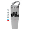 GREY color, 890ml (30oz) stainless Steel Tumbler with Handle