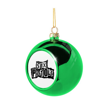 Sex Pistols, Green Christmas tree ornament ball 8cm