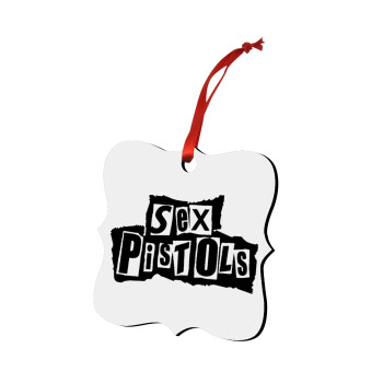 Sex Pistols, Χριστουγεννιάτικο στολίδι polygon ξύλινο 7.5cm