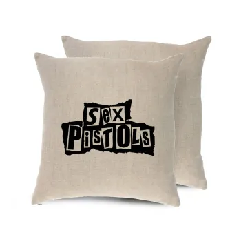 Sex Pistols, Μαξιλάρι καναπέ ΛΙΝΟ 40x40cm περιέχεται το  γέμισμα