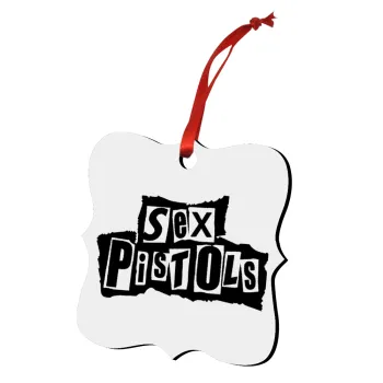 Sex Pistols, Christmas ornament polygon wooden 7.5cm