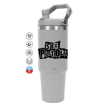 Sex Pistols, GREY color, 890ml (30oz) stainless Steel Tumbler with Handle