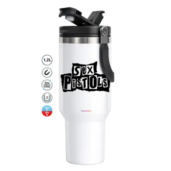 Sex Pistols, Mega Stainless steel Tumbler with lid, double wall 1,2L
