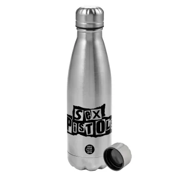 Sex Pistols, Metallic water bottle, stainless steel, 750ml