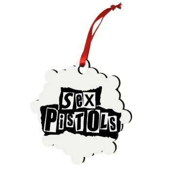 Sex Pistols, Christmas ornament snowflake wooden 7.5cm